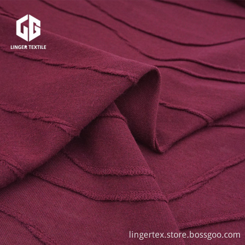 65/35 TR Jacquard Single Jersey Fabric Polyester Rayon